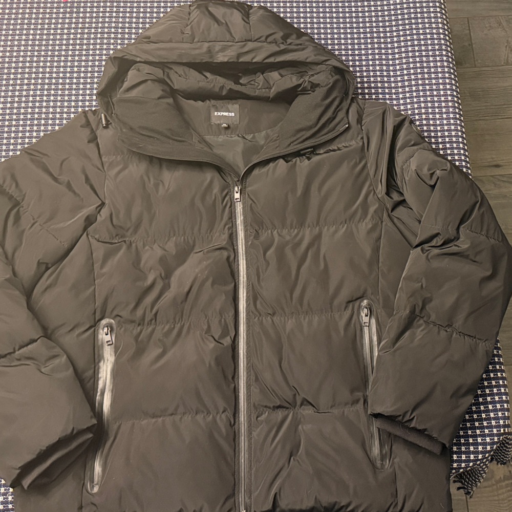 Express Black Puffer Jacket